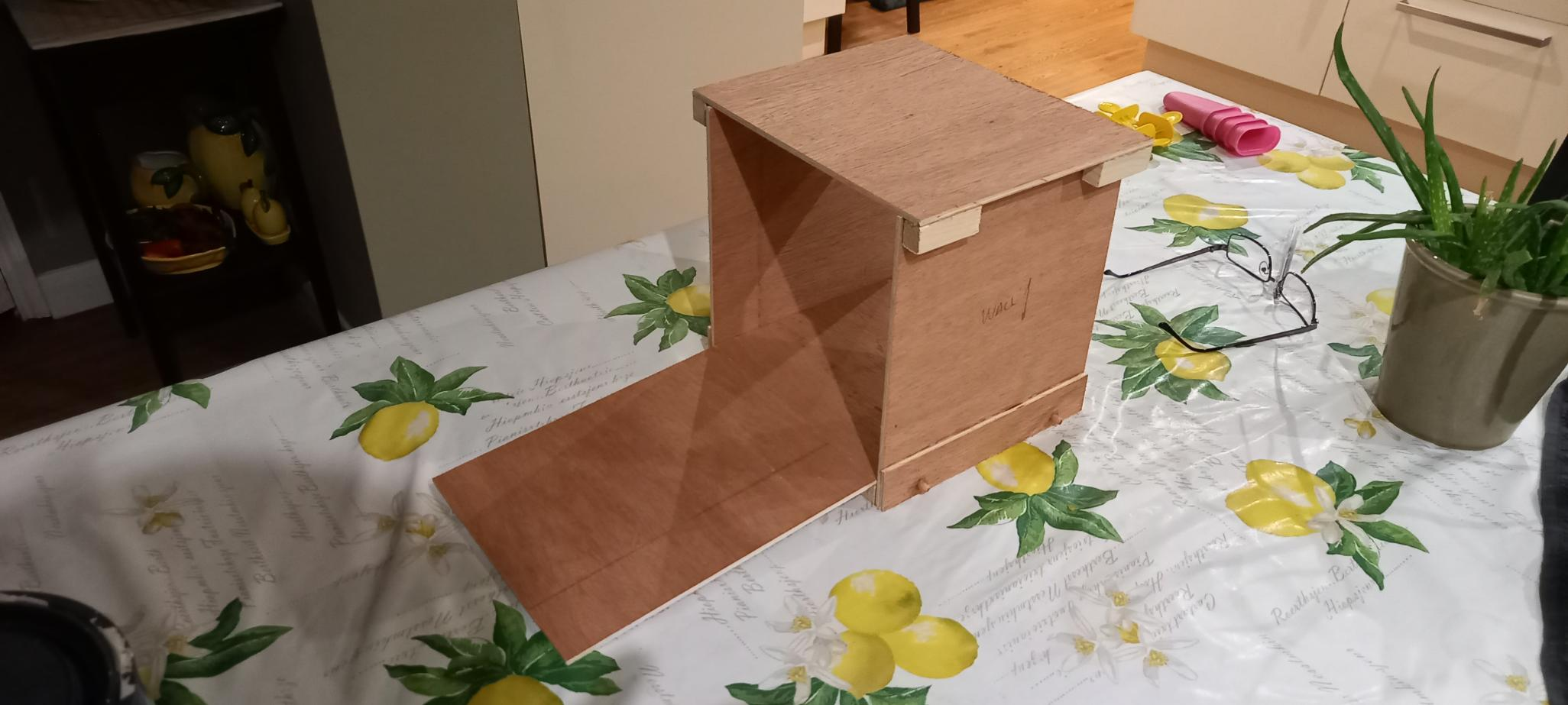 A picture of a section of one of the teams obstacles they made to proove it would work